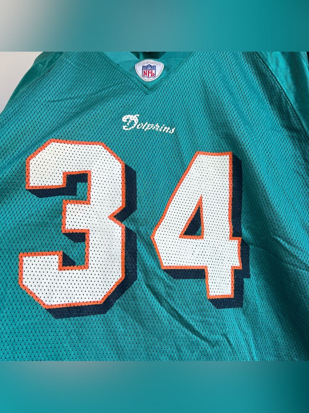 Vintage Reebok Miami Dolphins Ricky‎ Williams #34 NFL Jersey 2XL Mens XXL - Picture 10 of 14